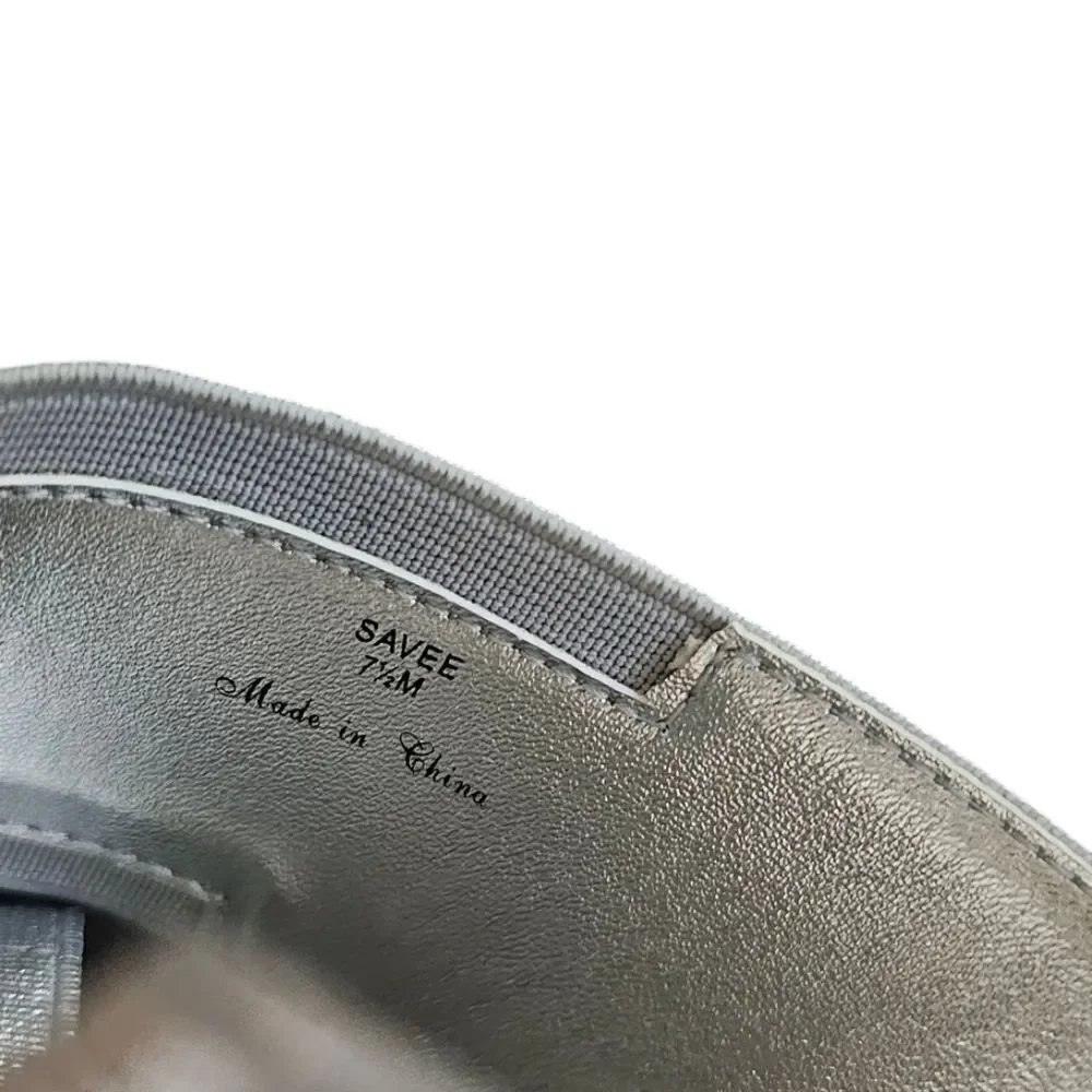 Donald J Pliner - Savee Silver Metallic Wedge Sandals - NEW w/o Box - 7.5